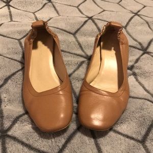 Everlane leather day heel in pecan (~nude) size 6